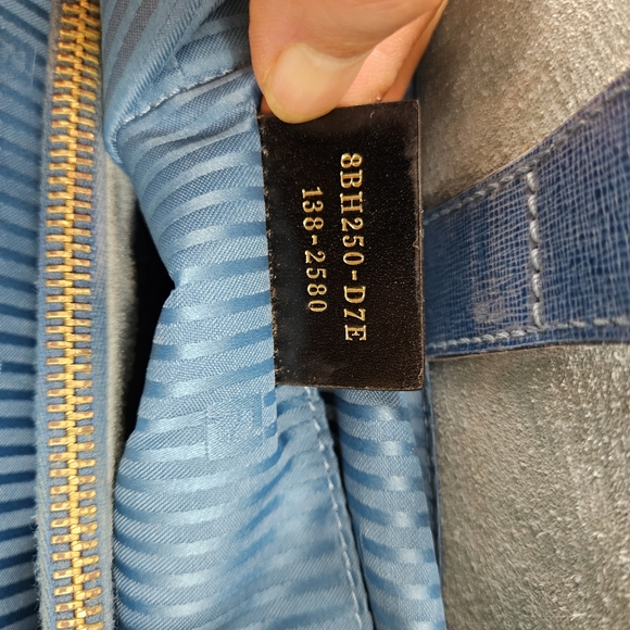 Fendi Elite Shopper 2Jours Teal Bag - Picture 12 of 12